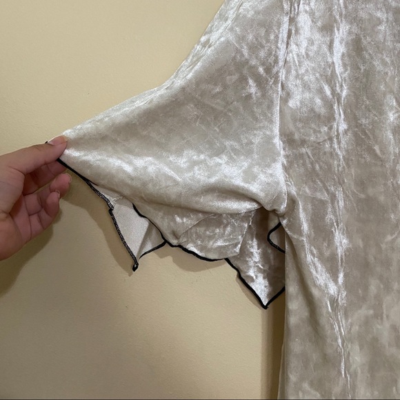 Zara Velvet Beige Shirt Dress - Picture 5 of 7